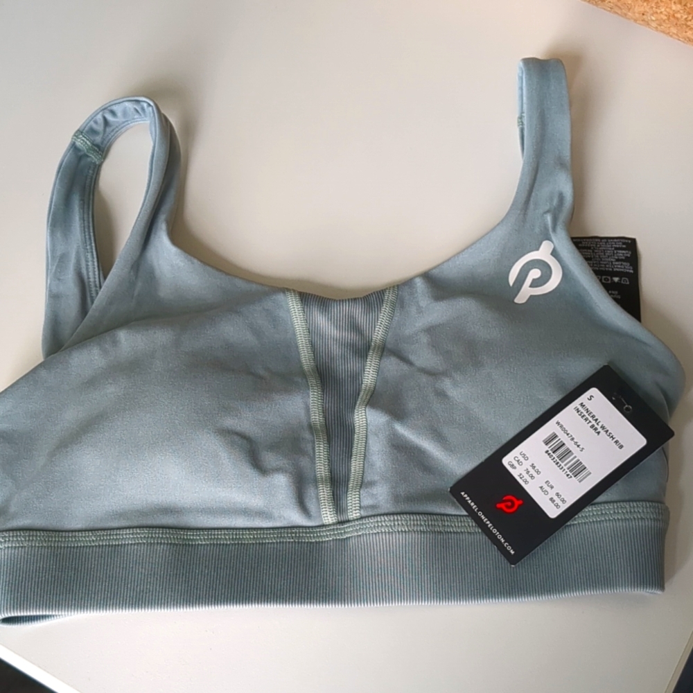 NWT Mineral Wash Rib Insert Bra